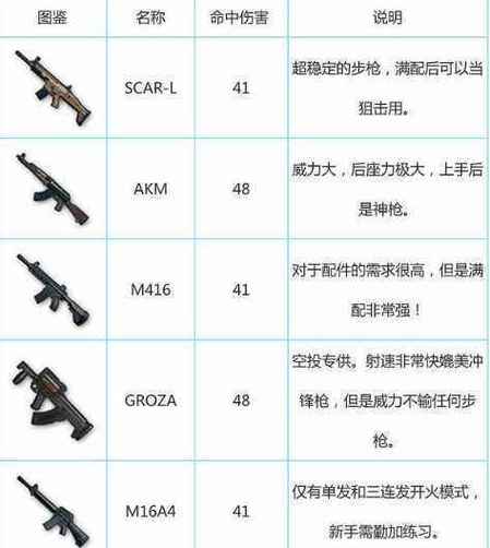吃鸡比较好用的枪缩略图