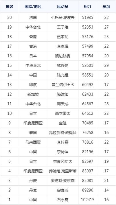 羽毛球排行榜前十名游戏截图