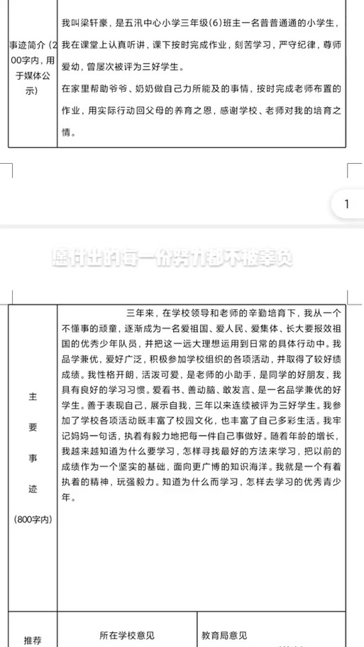 二年级学生主要事迹缩略图