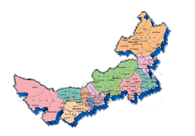 内蒙地图完整大图缩略图