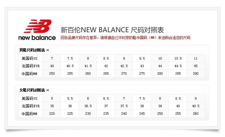 鞋的国际尺码对照表缩略图