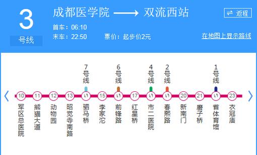 地铁3号线所有站点缩略图