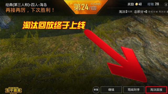 和平精英淘汰回放功能缩略图