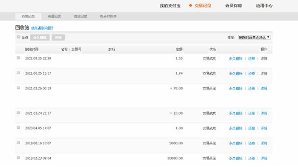 支付宝交易记录明细查询缩略图
