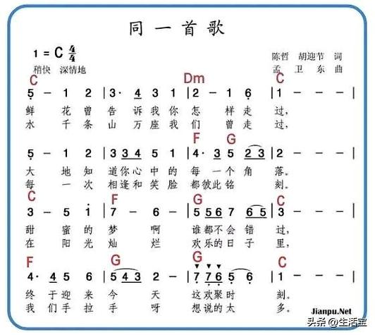 和弦简谱大全100首缩略图
