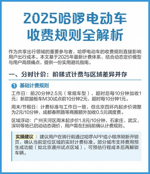 2025哈啰电动车收费缩略图