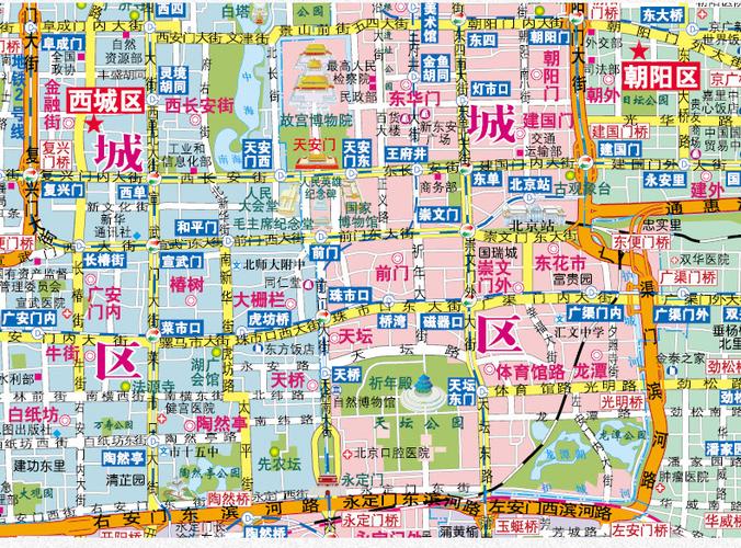 北京城区地图高清版大图游戏截图