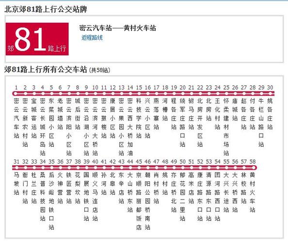 81路公交车路线缩略图