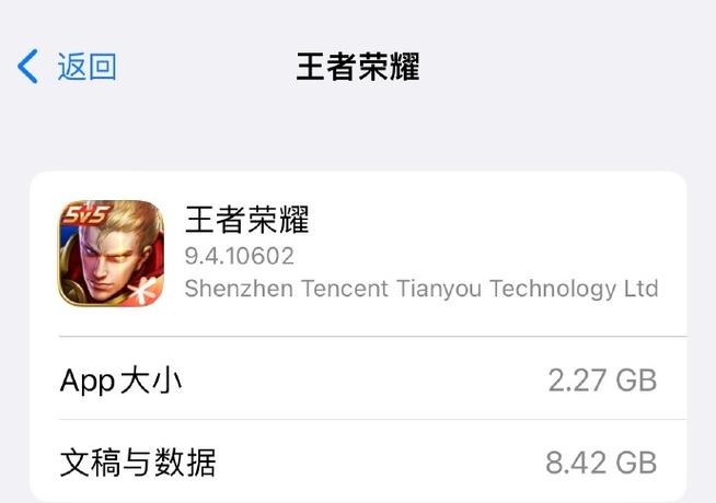 王者荣耀几G内存缩略图
