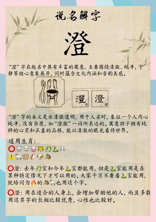 澄字最忌讳三个属相缩略图