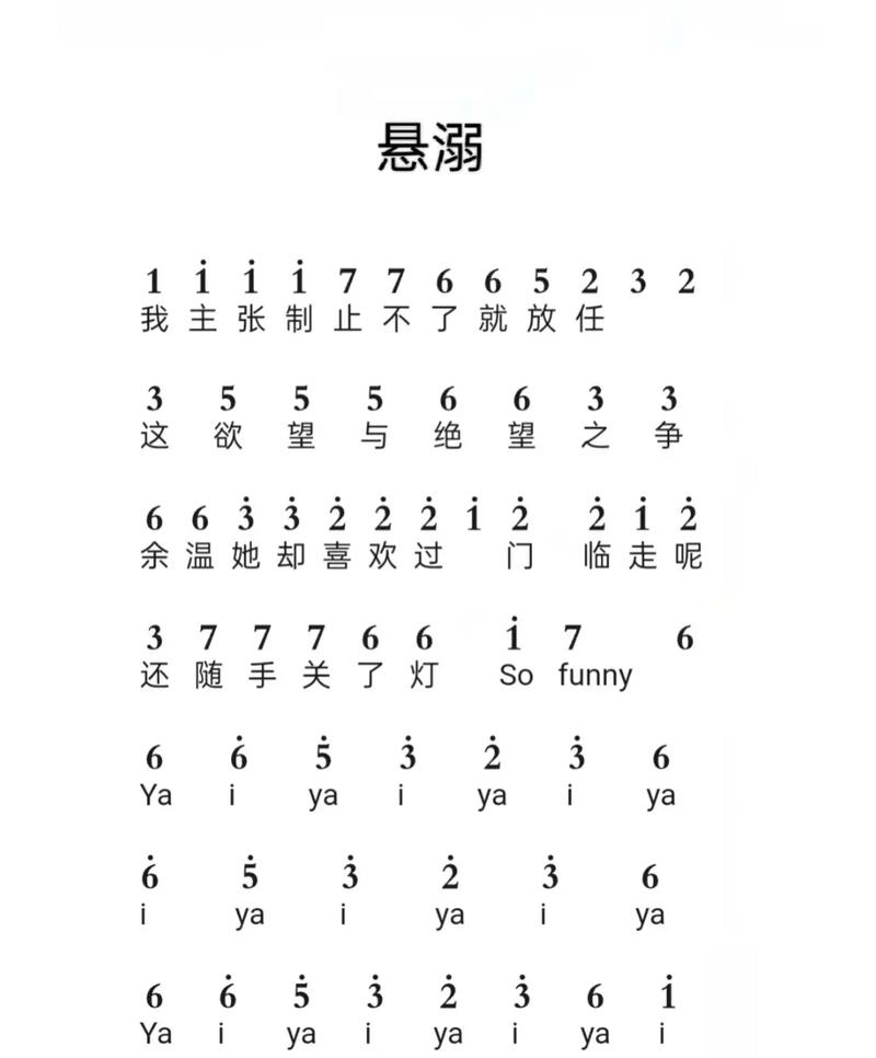 元梦悬溺钢琴谱图标