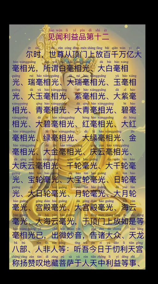 地藏经1—13品读诵游戏截图