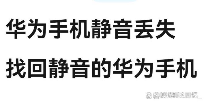 手机不见了静音了怎么办缩略图