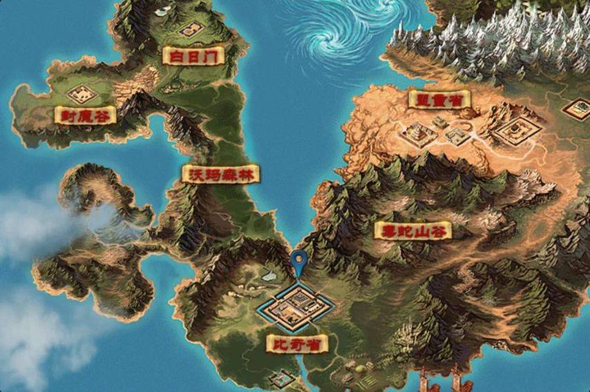 传奇世界地图缩略图