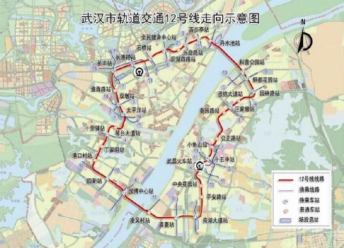 武汉12号线全线站点缩略图
