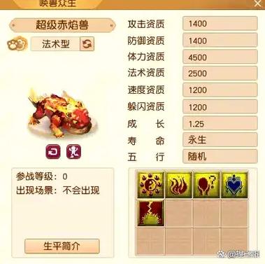 梦幻西游超级赤焰兽怎么获得缩略图