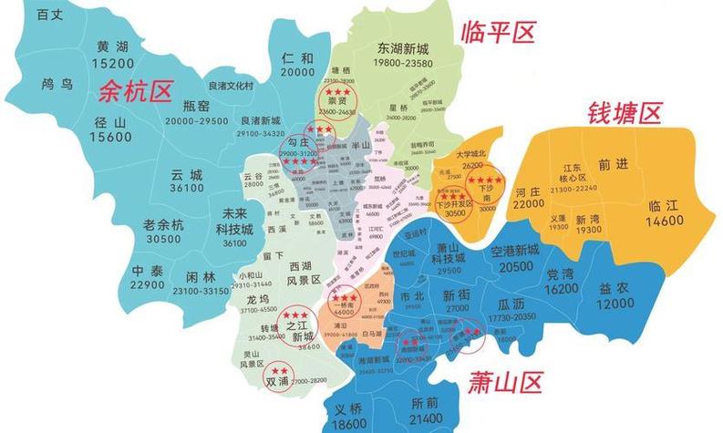 杭州市主城区地图缩略图