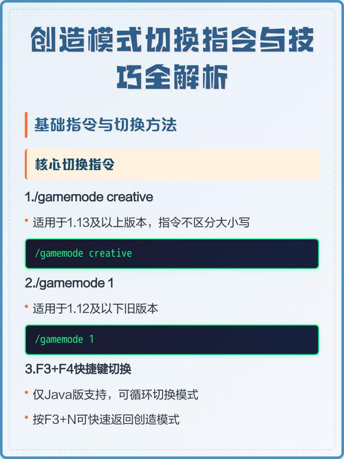 切换到创造模式的指令缩略图