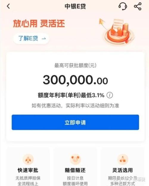 中银e贷申请条件缩略图