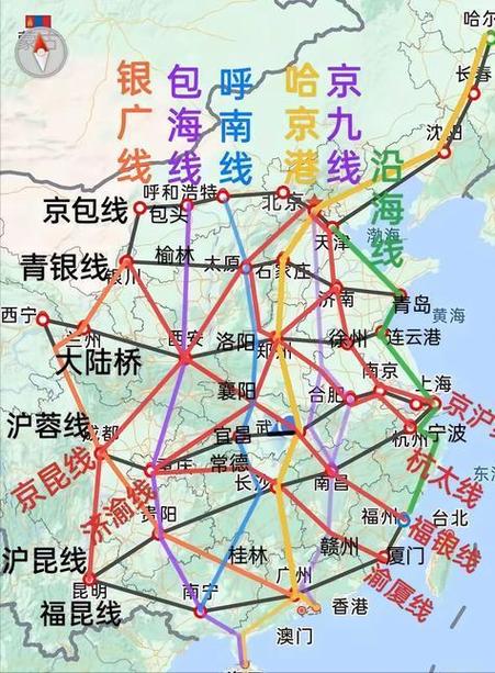 中国铁路图全图图标