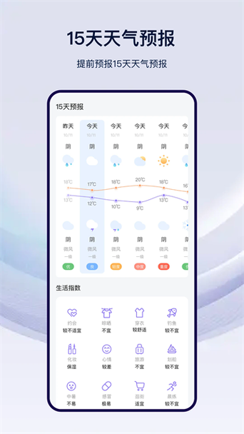 带天气预报的早安心语什么软件游戏截图