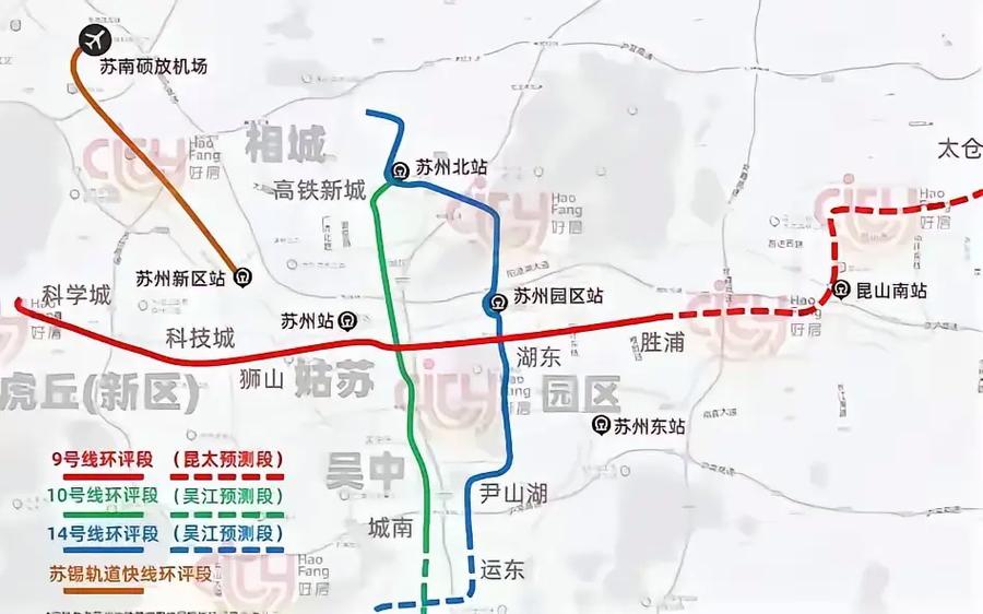 苏州地铁规划图2030 高清缩略图
