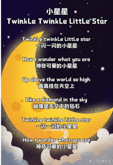 一闪一闪亮晶晶的英语儿歌英语歌缩略图