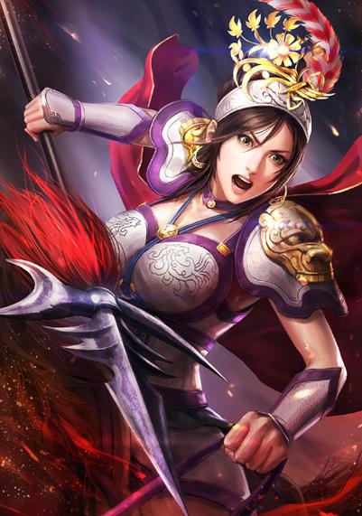 三国志14吕玲绮立绘游戏截图
