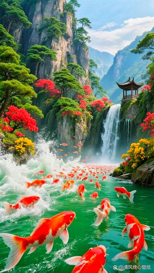 山水锦鲤图片缩略图