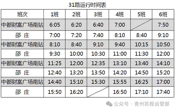 青州36路公交车时间表缩略图