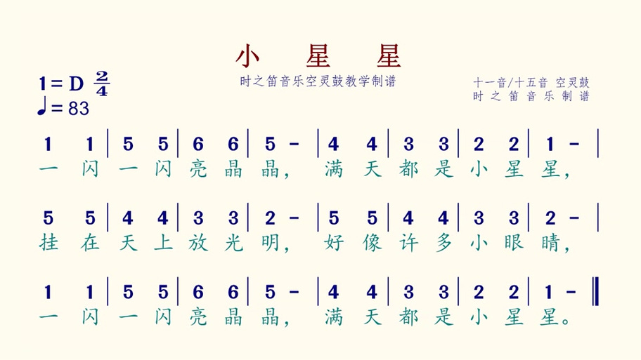 幼儿歌曲《小星星》缩略图