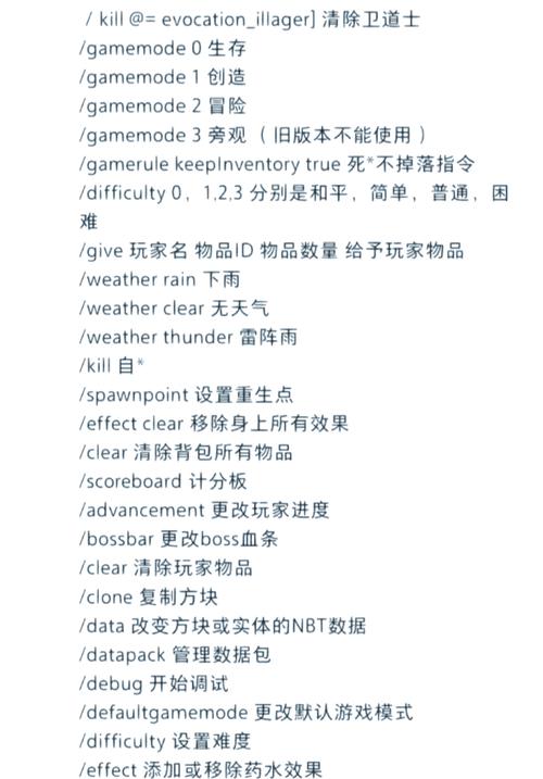 gamerule指令全部规则游戏截图