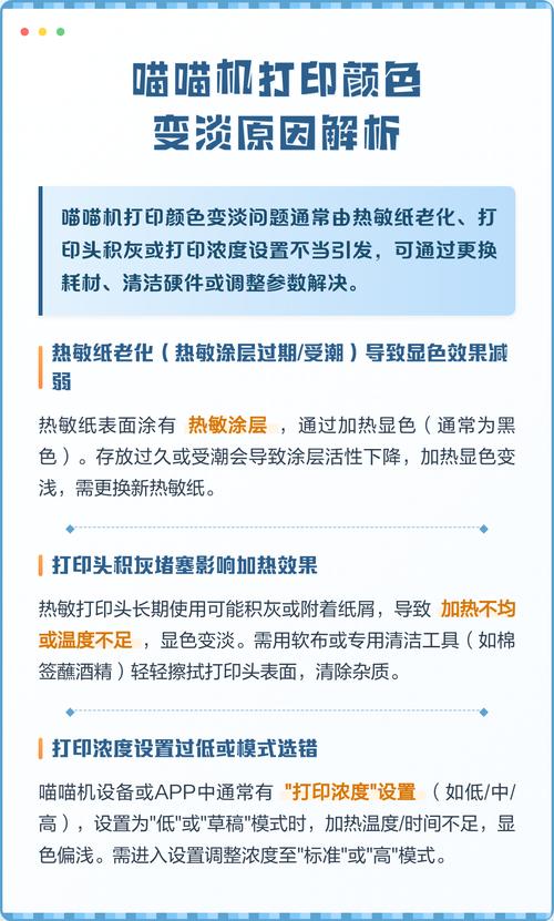 喵喵机打印颜色变淡缩略图