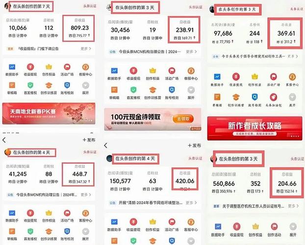 今日头条如何开通收益缩略图