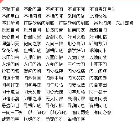 什么问字的四字成语缩略图