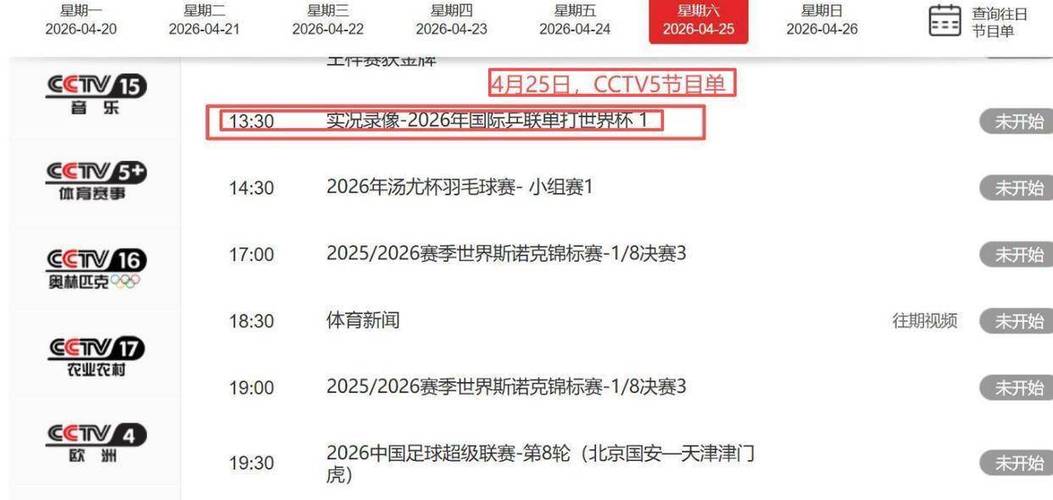 CCTV5今日直播世乒赛缩略图