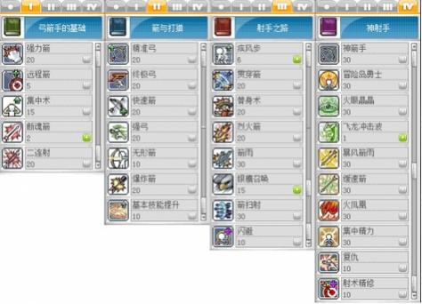 冒险岛尖兵技能加点图缩略图
