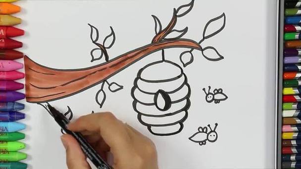 蜜蜂窝涂色缩略图