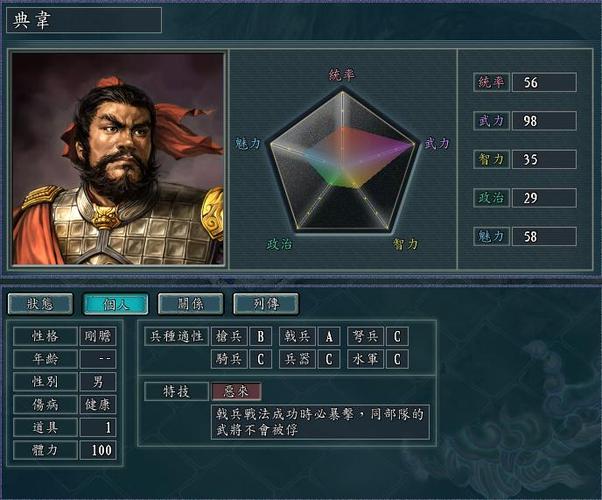 三国志11武将组合游戏截图