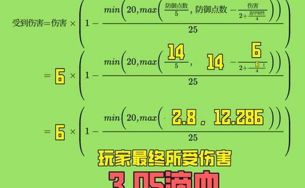 我的世界护甲值减伤公式缩略图
