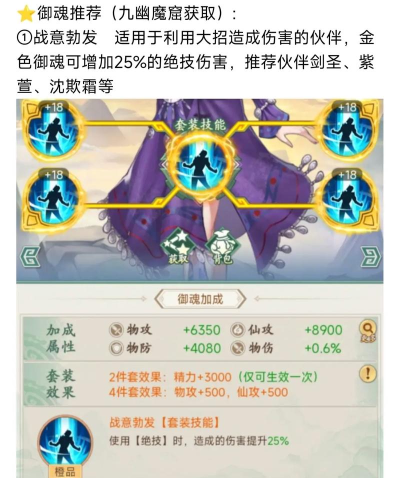 仙剑奇侠传御魂搭配攻略缩略图