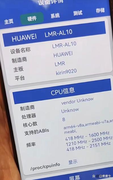 华为CPU型号一览表游戏截图