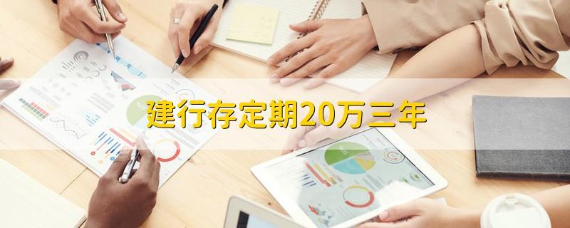 建行存定期20万三年游戏截图