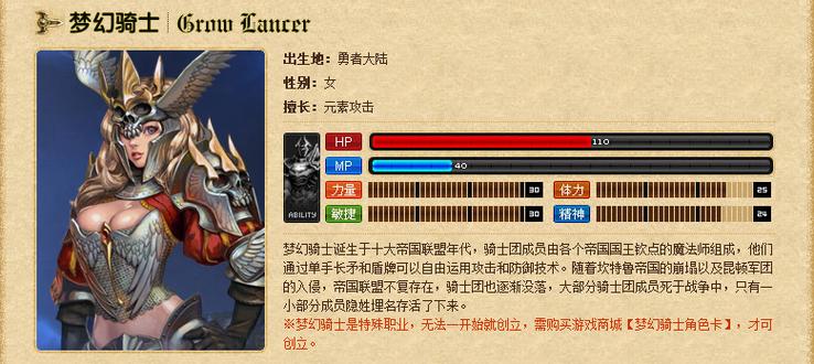 奇迹梦幻骑士技能详解图标