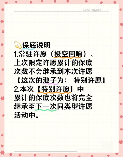 原神常驻祈愿保底规则缩略图