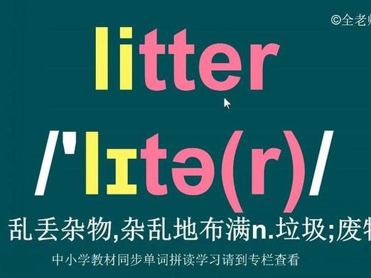 litter用英语怎么说缩略图
