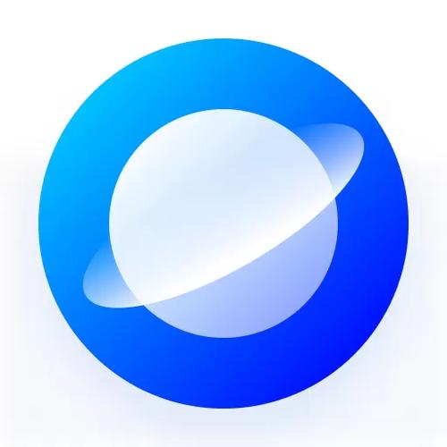 浏览器蓝色圆圈图标游戏截图