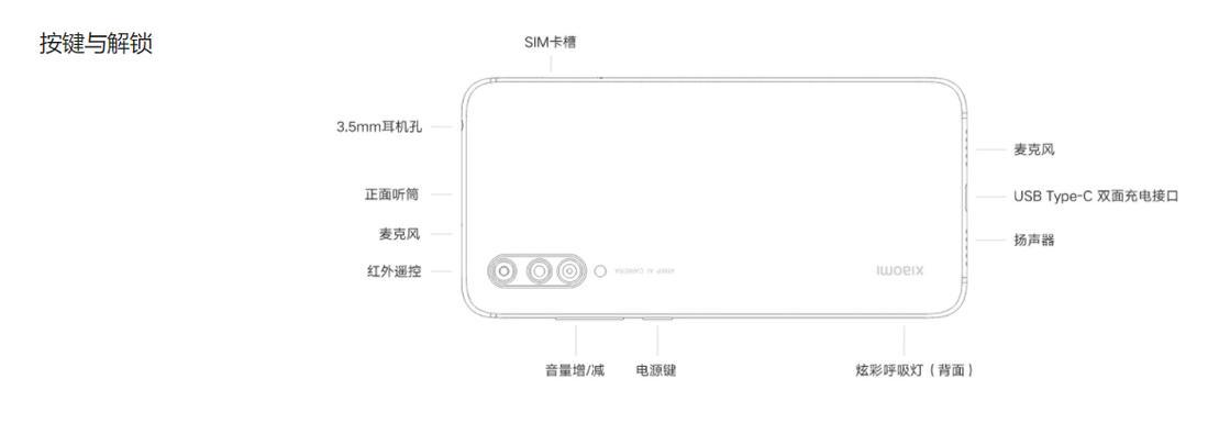 小米cc9上边的孔是干嘛的