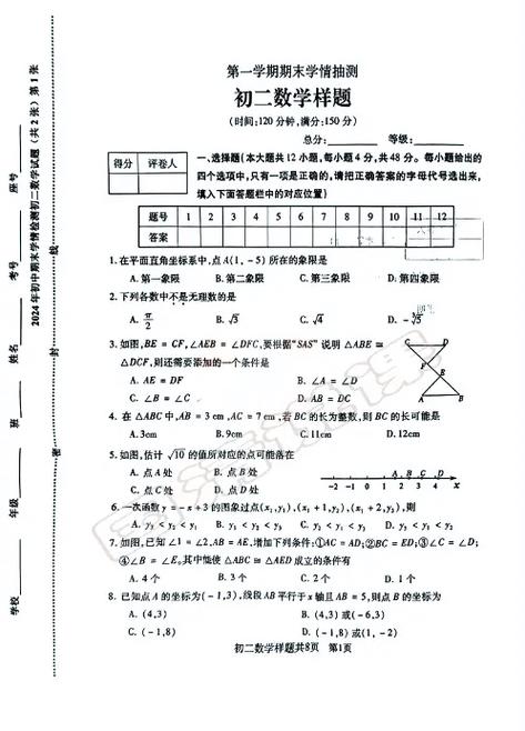 期末考试必考题型缩略图