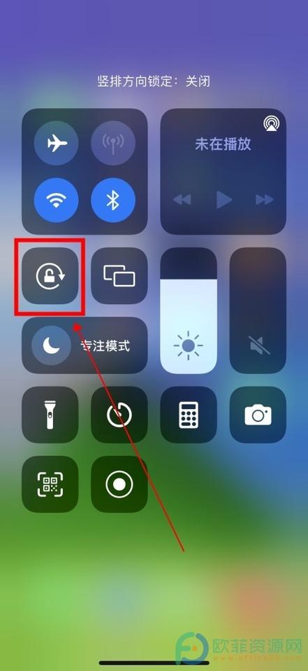 苹果手机的横竖屏设置在哪里缩略图